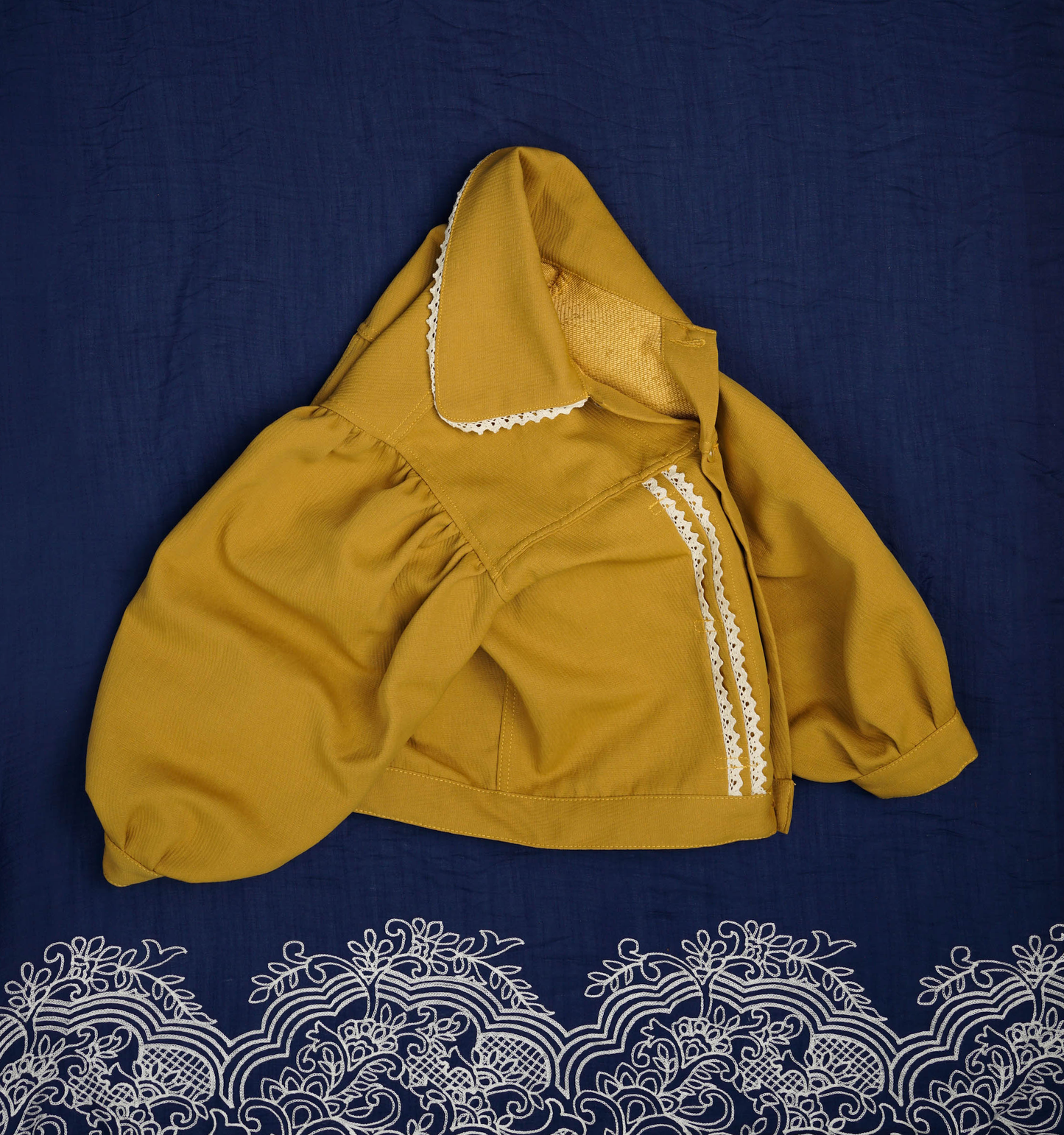 Emiria Jacket Mustard - MATA CLOTHiER