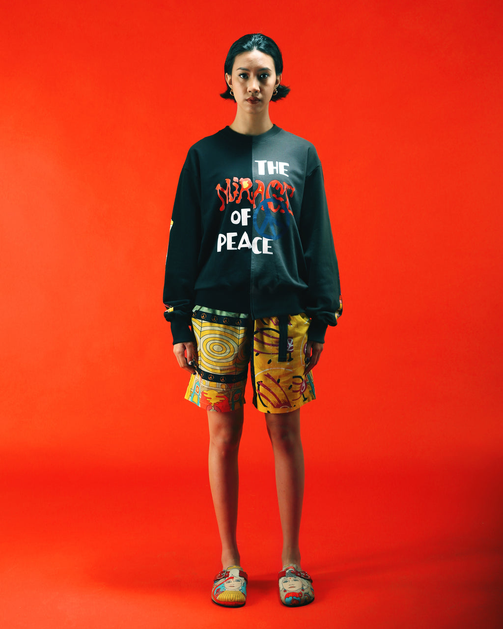 [ NwS x ARDNEKS ] Printed Short Pants