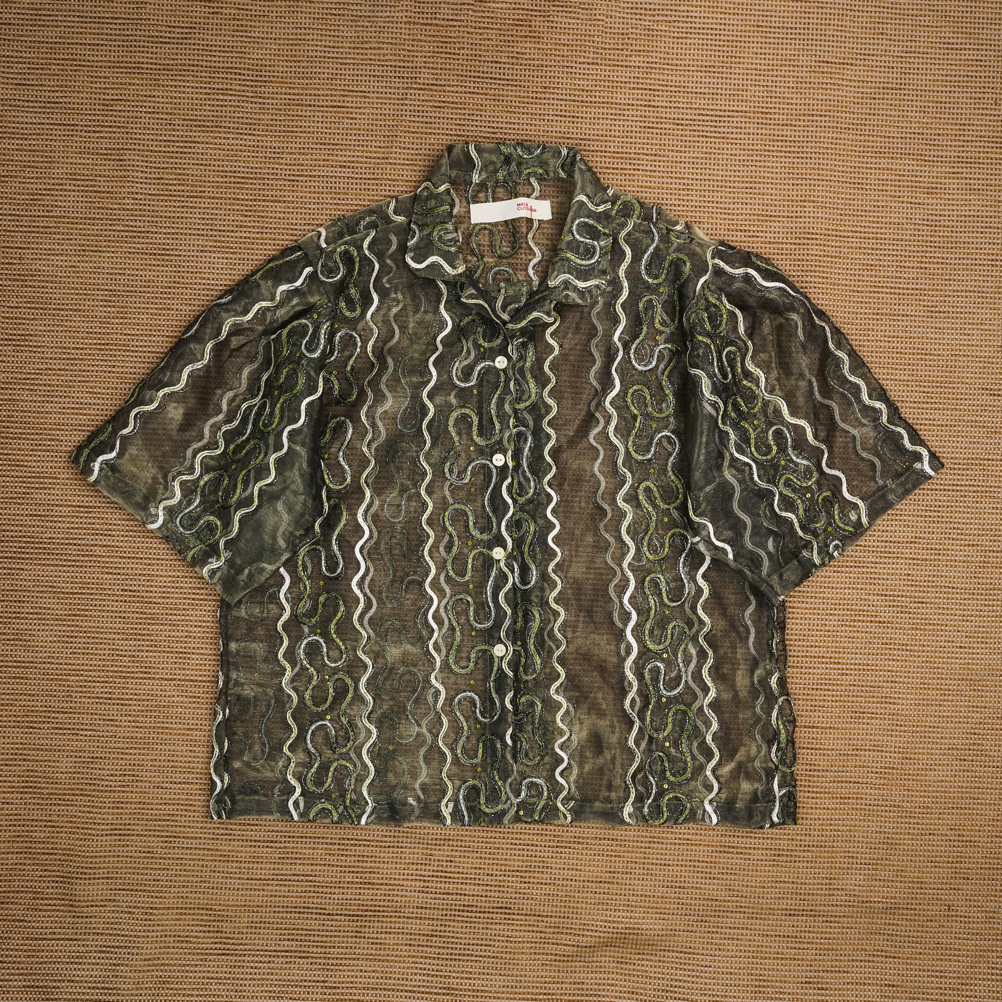 Guaya Blouse Braided Tulle - MATA CLOTHiER