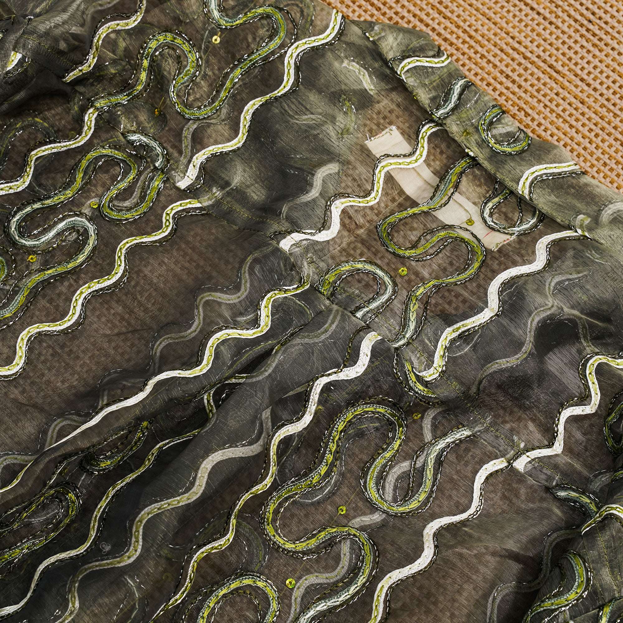 Guaya Blouse Braided Tulle - MATA CLOTHiER
