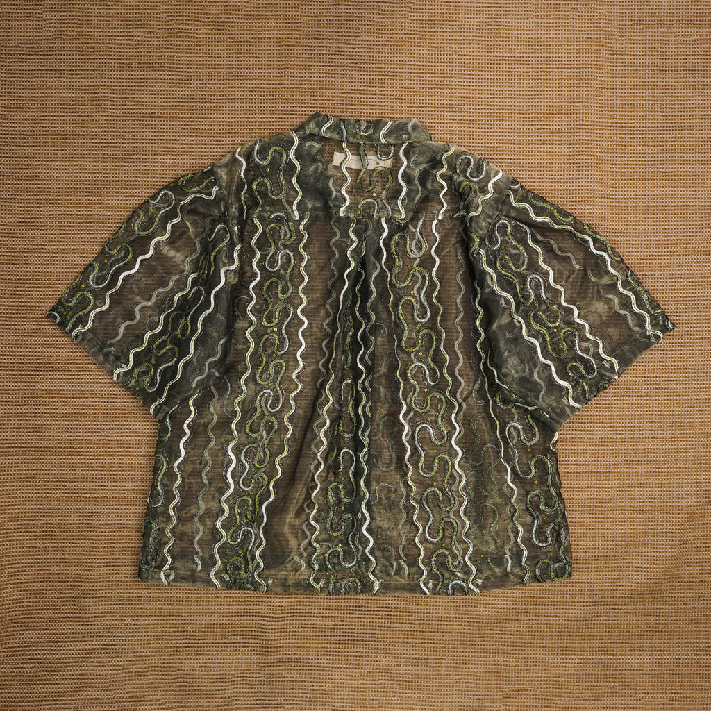 Guaya Blouse Braided Tulle - MATA CLOTHiER