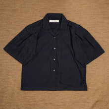 Load image into Gallery viewer, Guaya Blouse Crux Embroidery Black - MATA CLOTHiER
