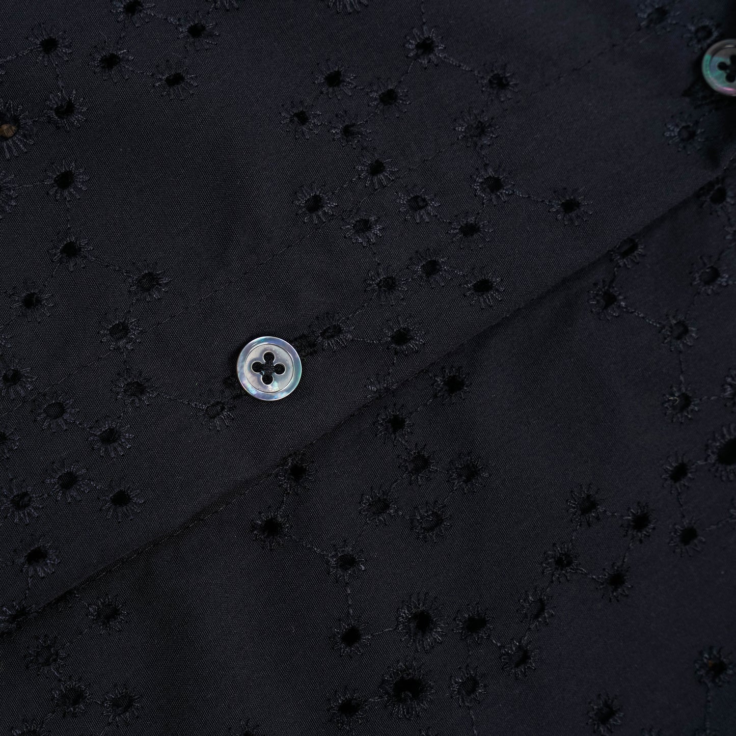 Guaya Blouse Crux Embroidery Black - MATA CLOTHiER