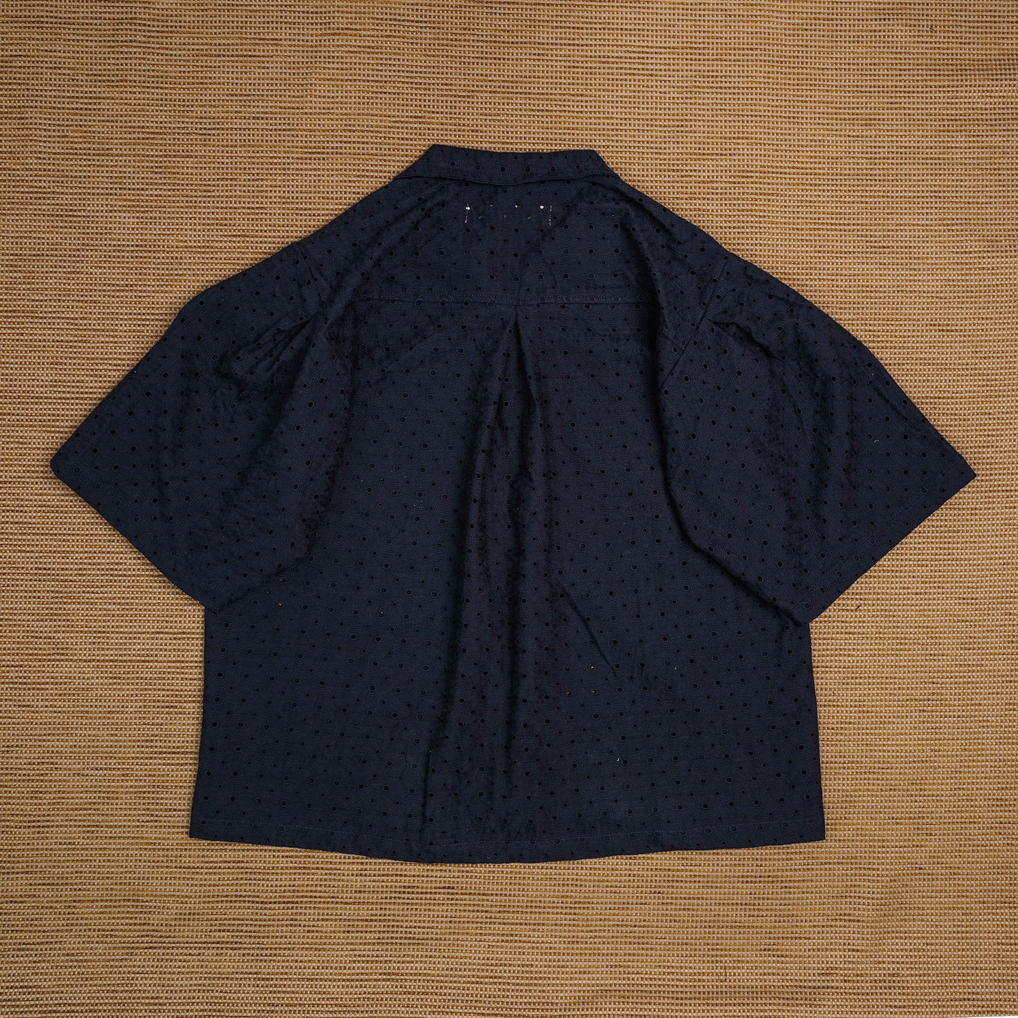 Guaya Blouse Floral Embroidery Midnight - MATA CLOTHiER