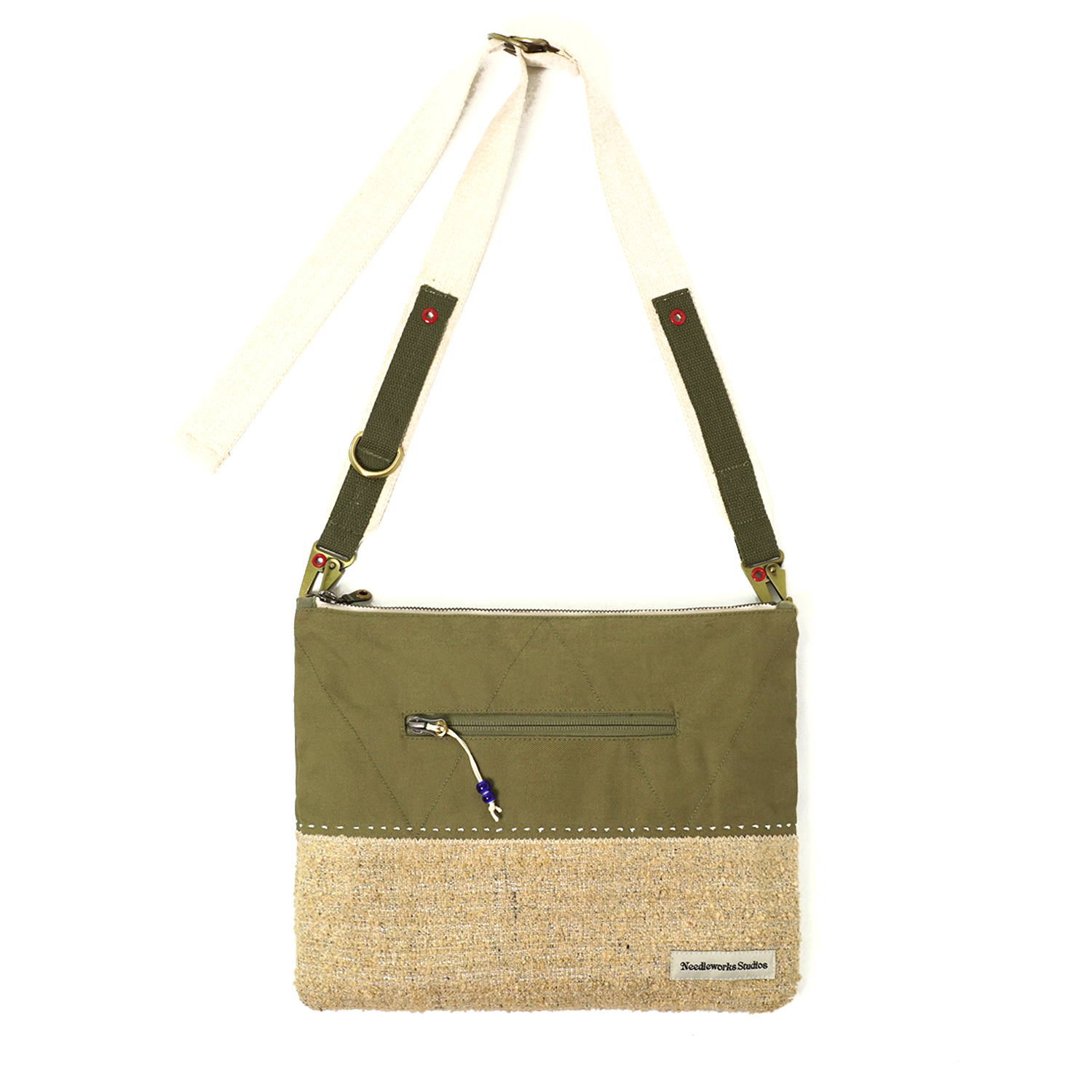 Handspun Sacoche Bag Olive