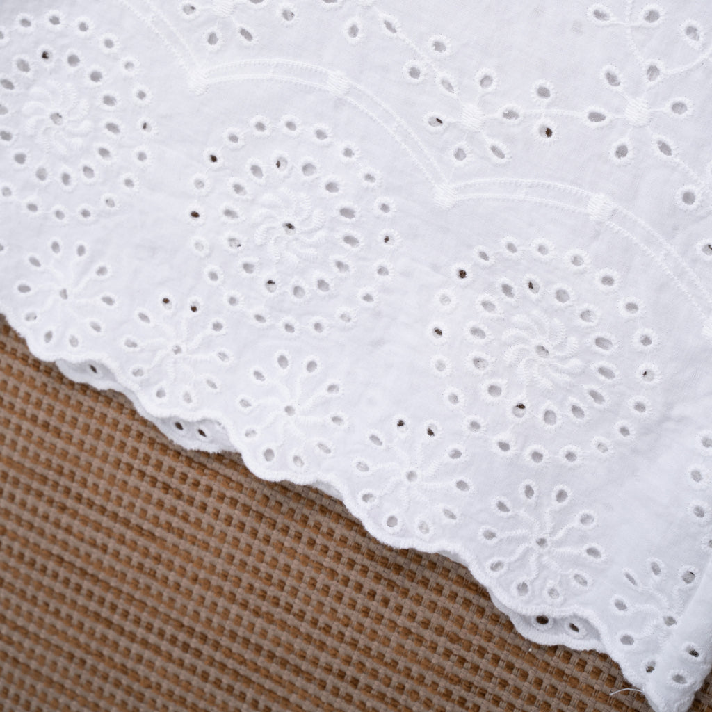 Sang Dewi Blouse White Eyelet - MATA CLOTHiER