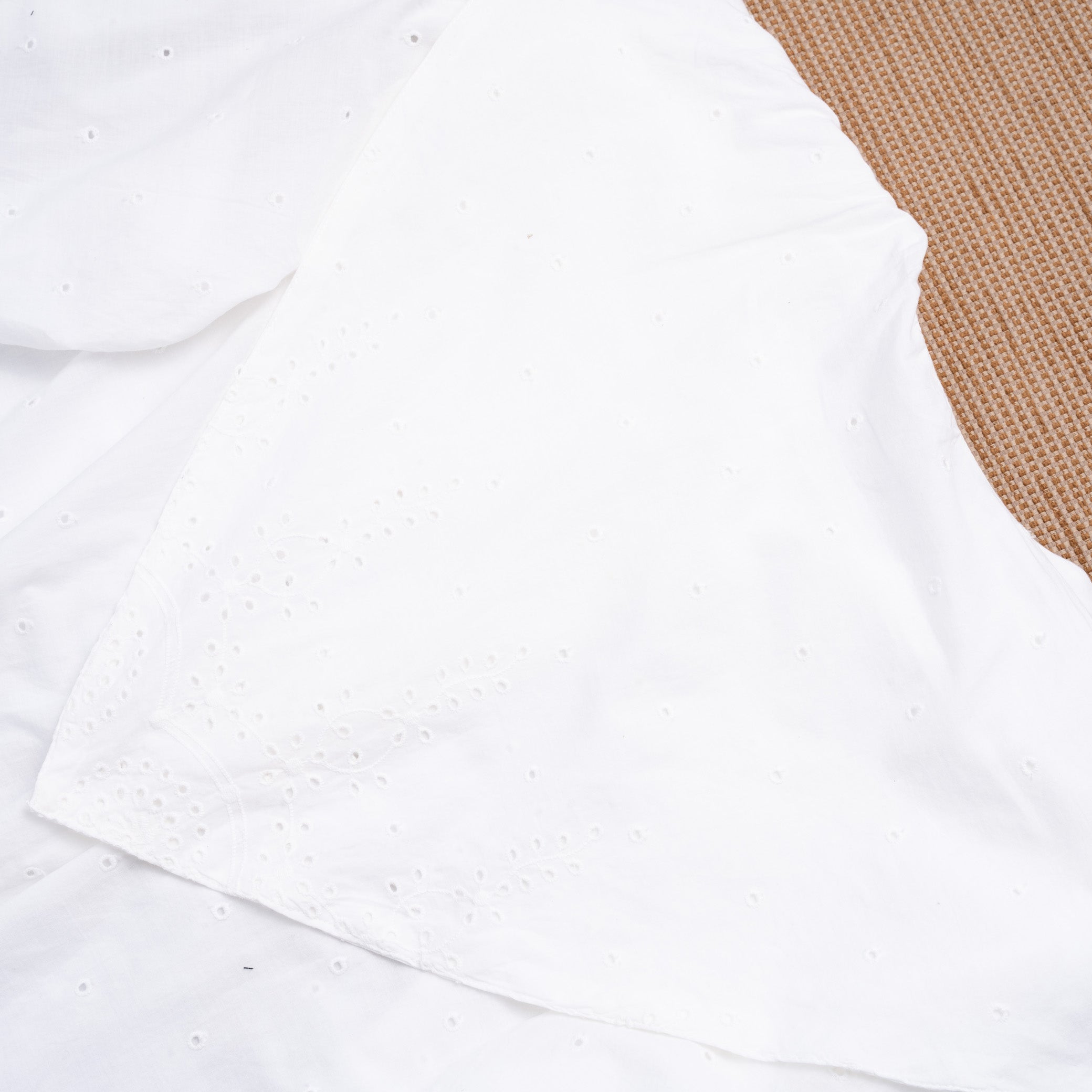 Sang Dewi Blouse White Eyelet - MATA CLOTHiER