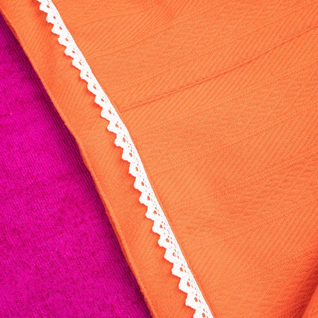 Emiria Jacket Orange Waffer - MATA CLOTHiER