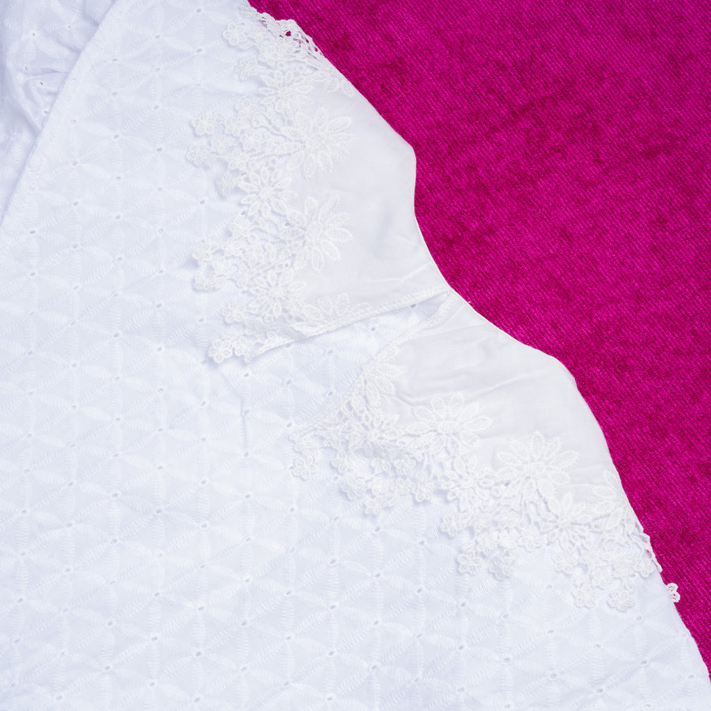 Sang Dewi Exta Blouse Kembang Kahiyang White - MATA CLOTHiER