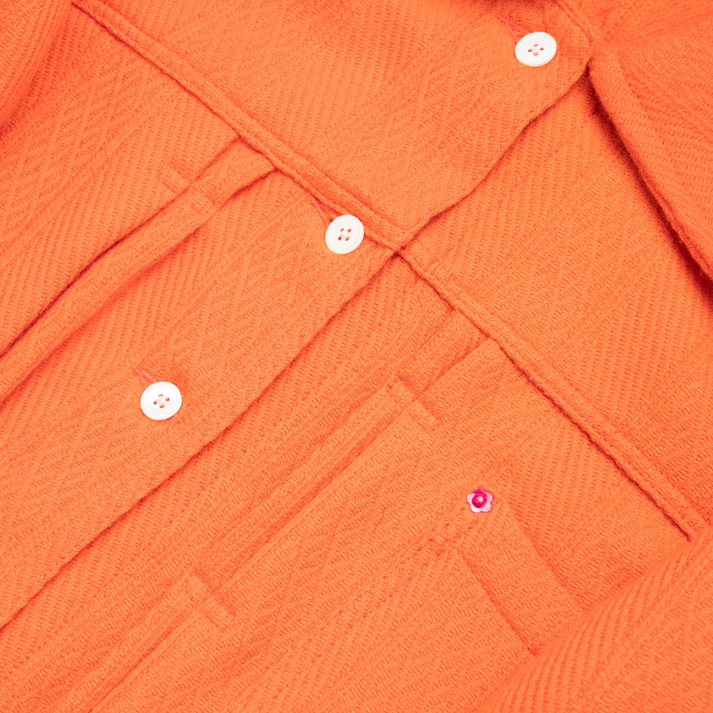 Emiria Jacket Orange Waffer - MATA CLOTHiER