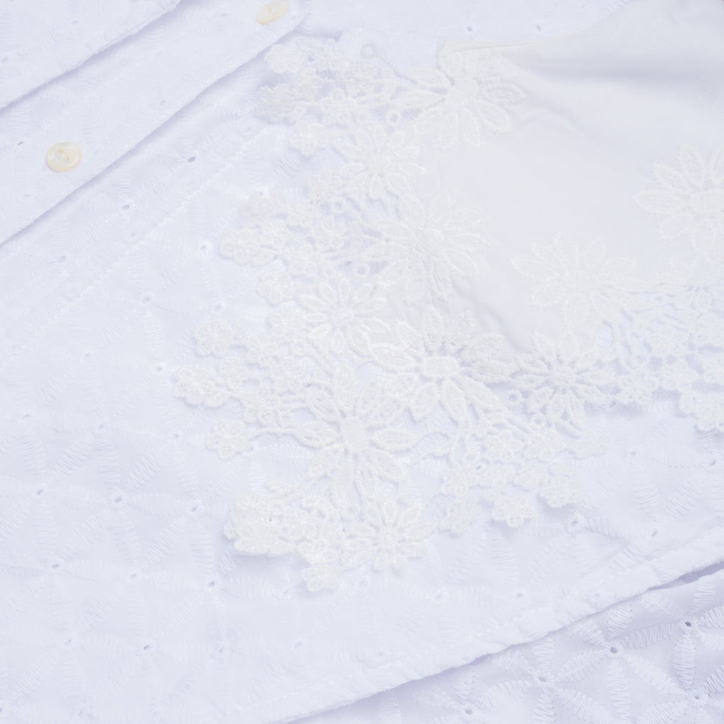 Sang Dewi Exta Blouse Kembang Kahiyang White - MATA CLOTHiER