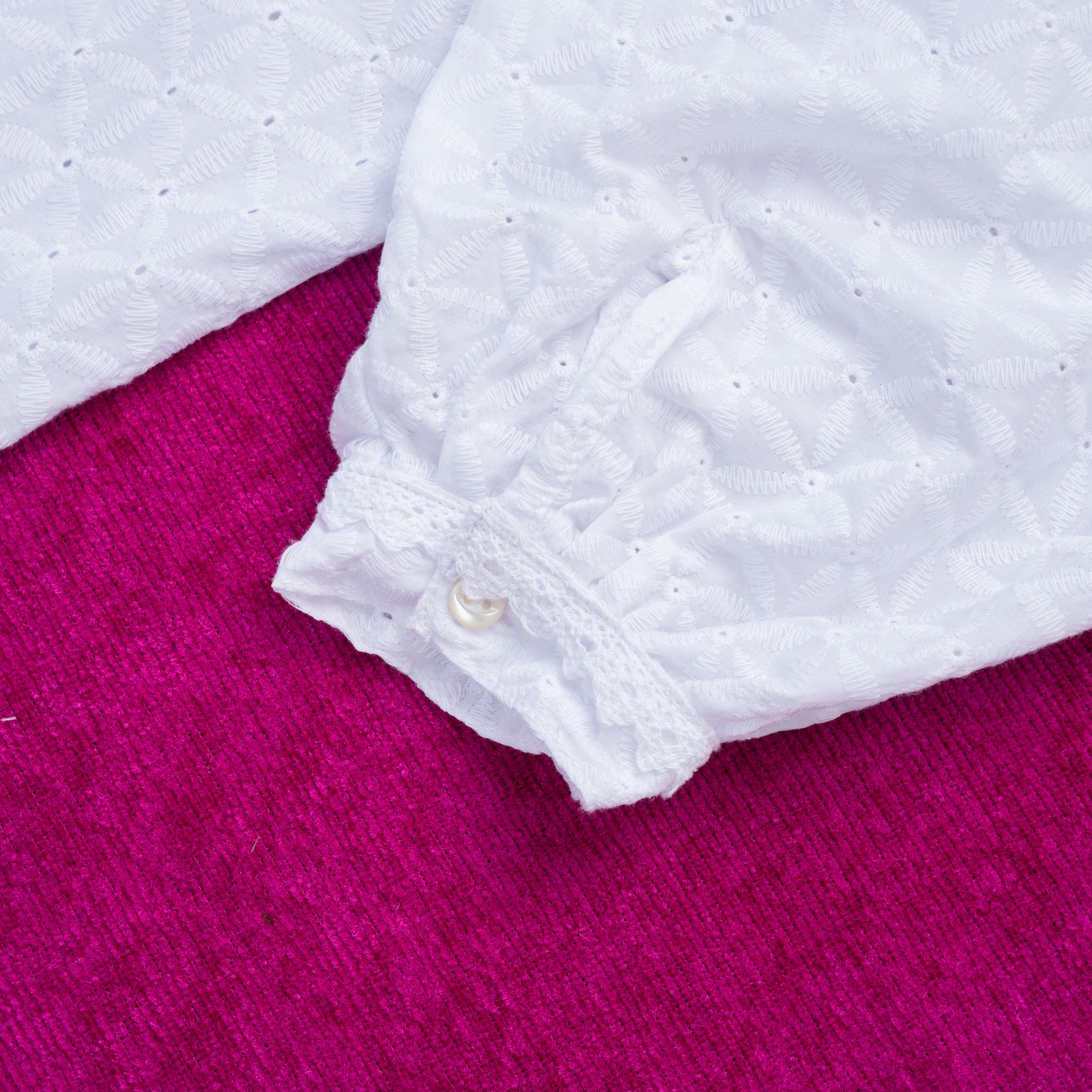 Sang Dewi Exta Blouse Kembang Kahiyang White - MATA CLOTHiER