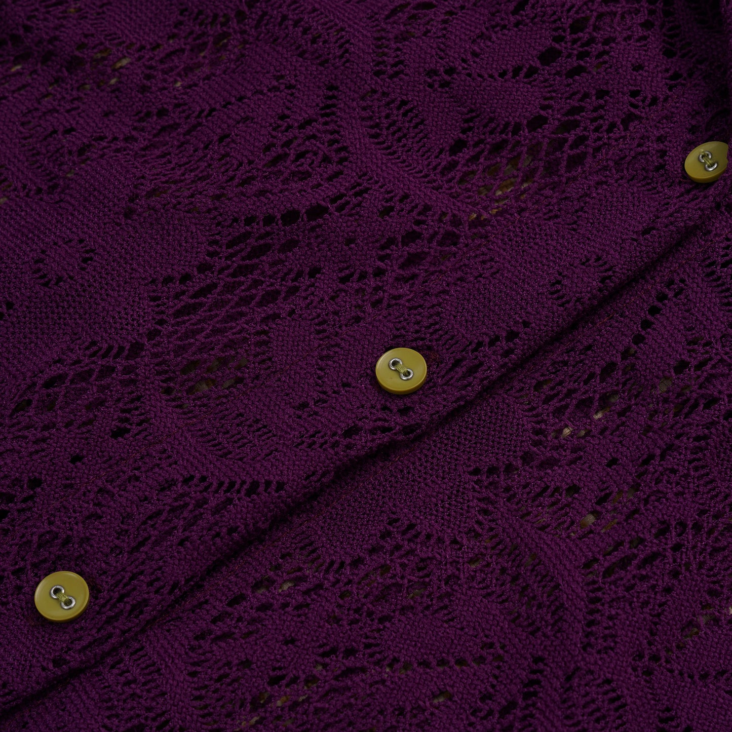 Middy Blouse Lace Eggplant - MATA CLOTHiER