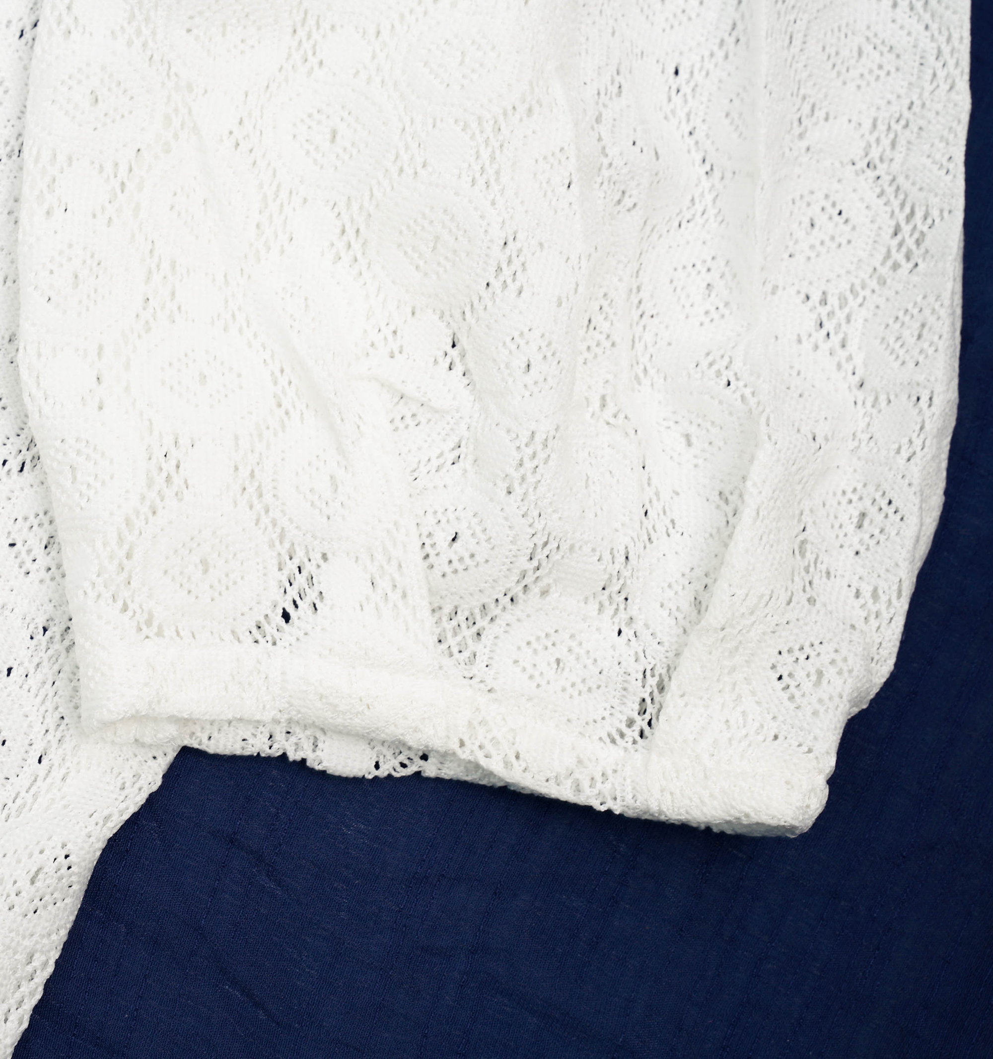 Middy Blouse Oriental Lace White - MATA CLOTHiER