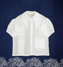 Load image into Gallery viewer, Middy Blouse Vitra White - MATA CLOTHiER
