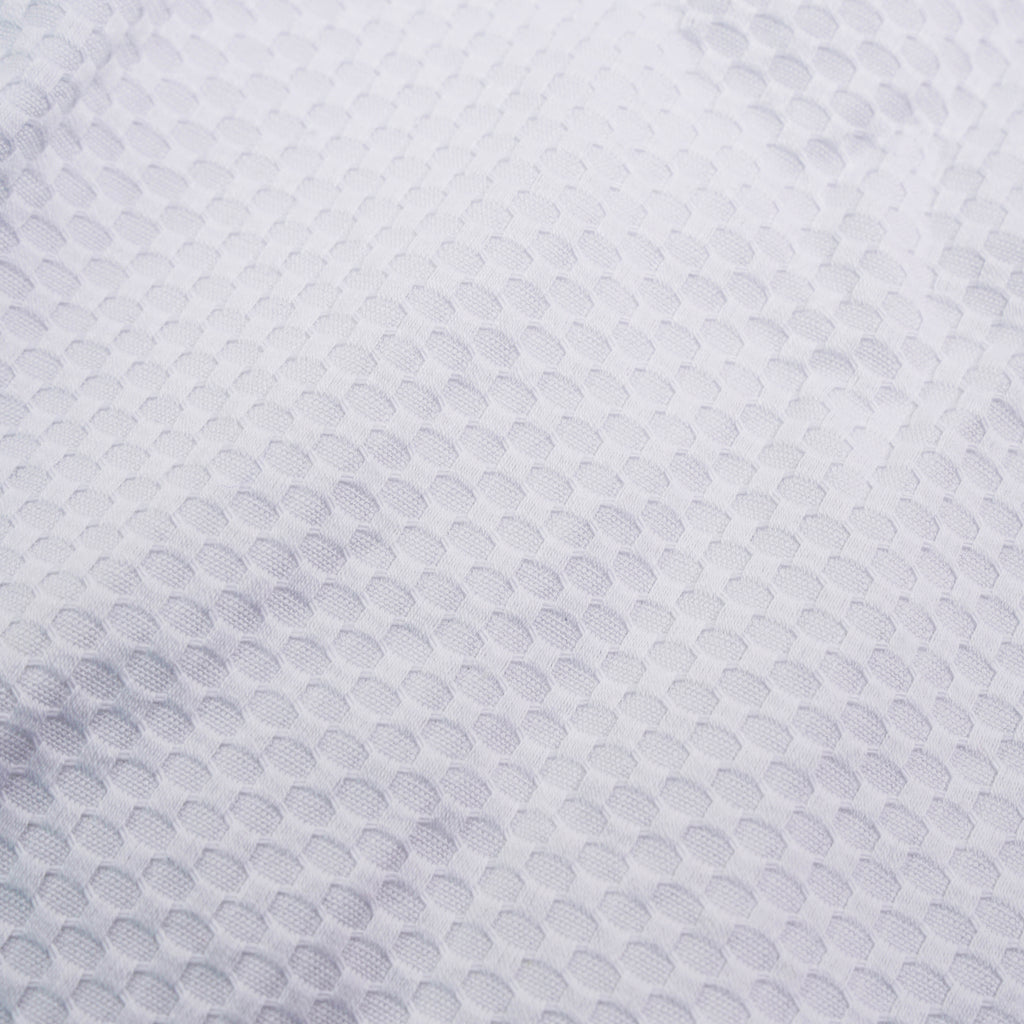 Middy Blouse Cotton Waffle White - MATA CLOTHiER