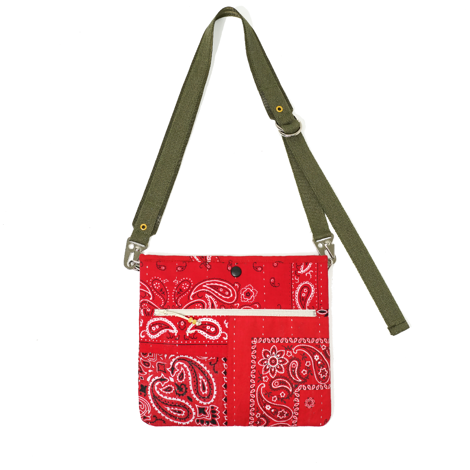 Needleworks Studios Patchwork Bandana Sacoche Bag