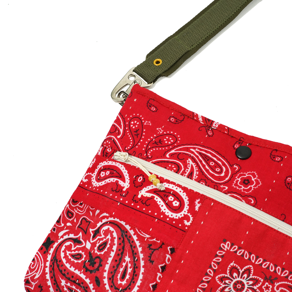 Needleworks Studios Patchwork Bandana Sacoche Bag