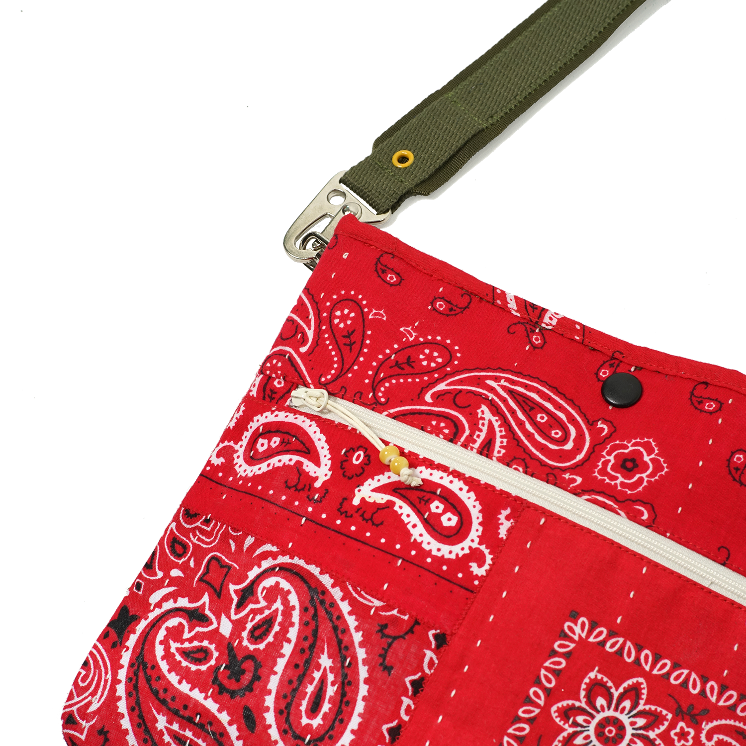 Needleworks Studios Patchwork Bandana Sacoche Bag