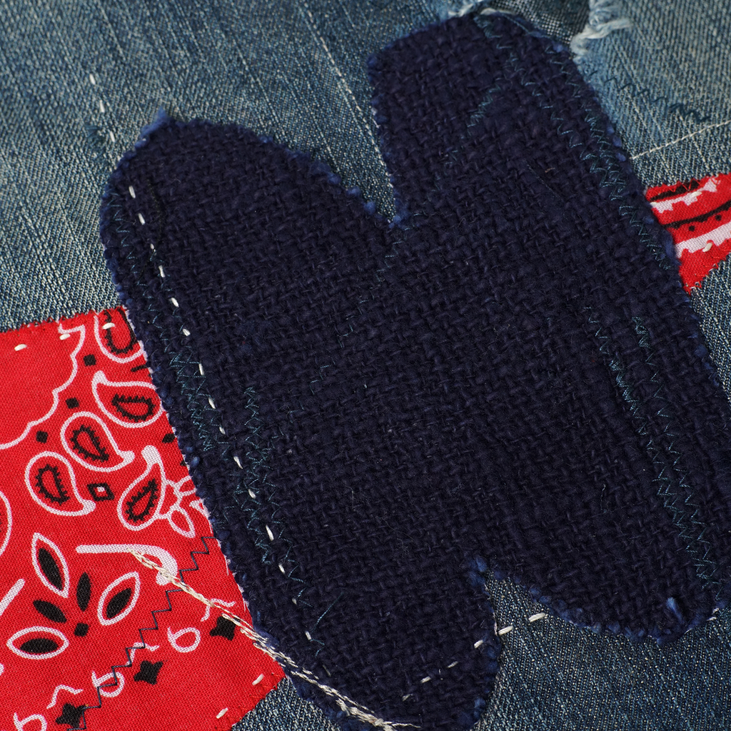 Pennant Denim Shopper Bag