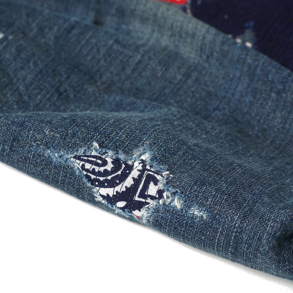 Pennant Denim Shopper Bag