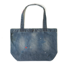Load image into Gallery viewer, Pennant Denim Shopper Bag
