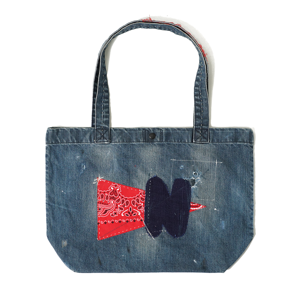 Pennant Denim Shopper Bag