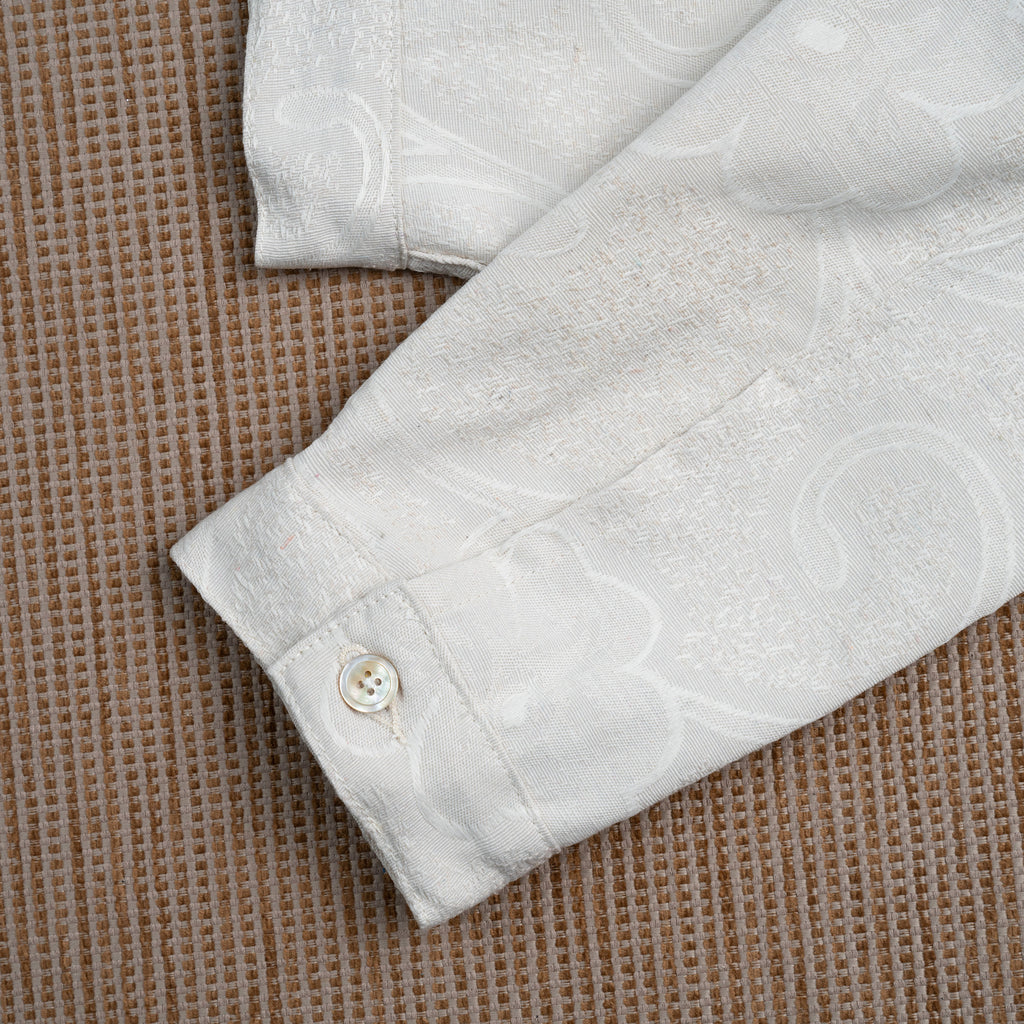 Pompe Jacket Floral Ivory - MATA CLOTHiER