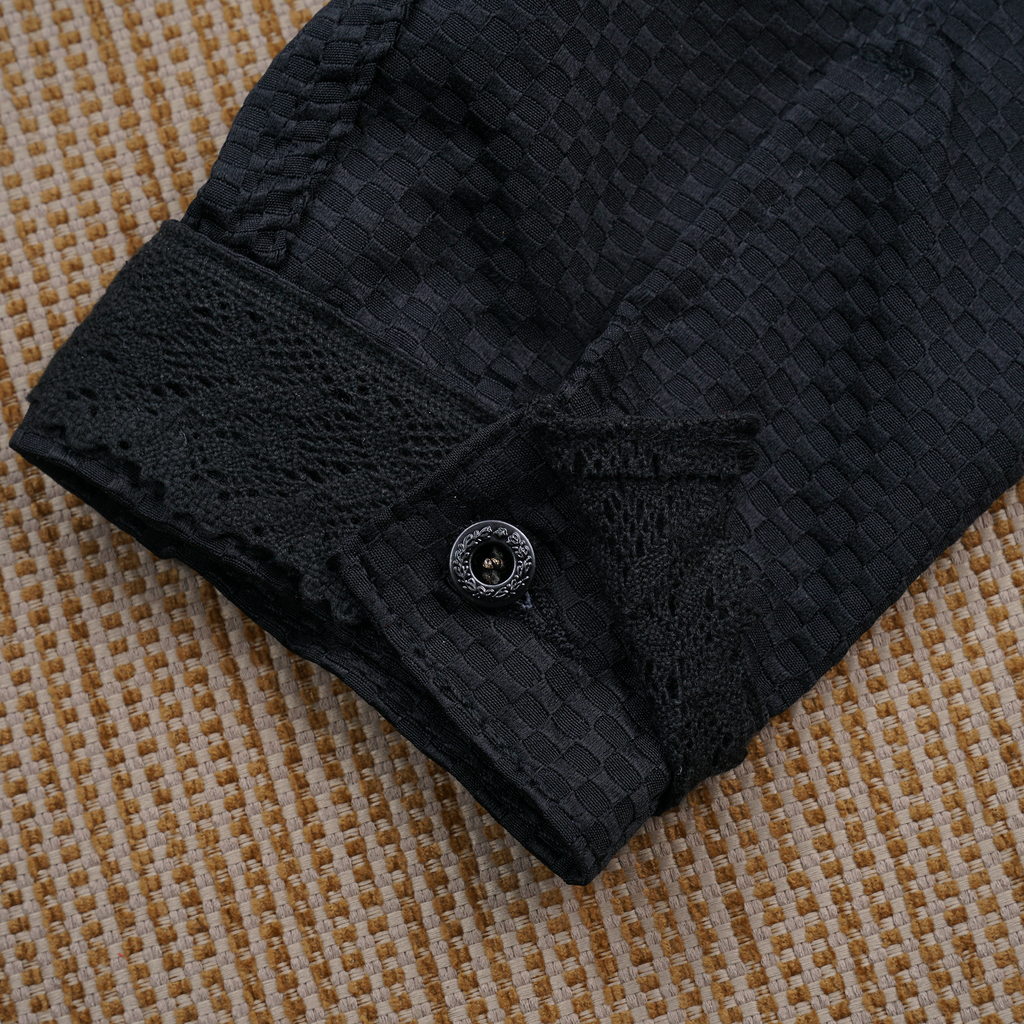 Pompe Jacket Checkered Black #2  - MATA CLOTHiER