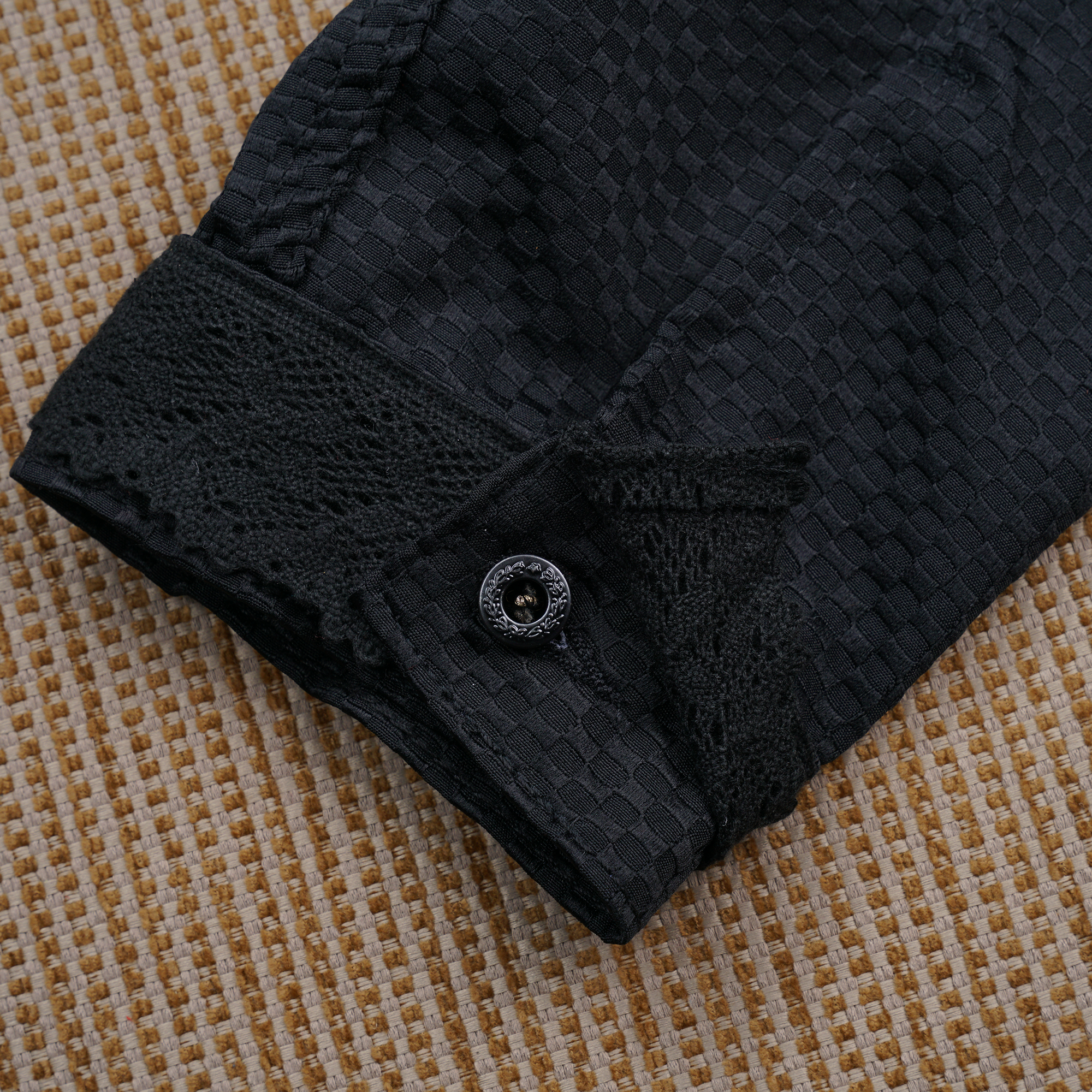 Pompe Jacket Checkered Black #2  - MATA CLOTHiER