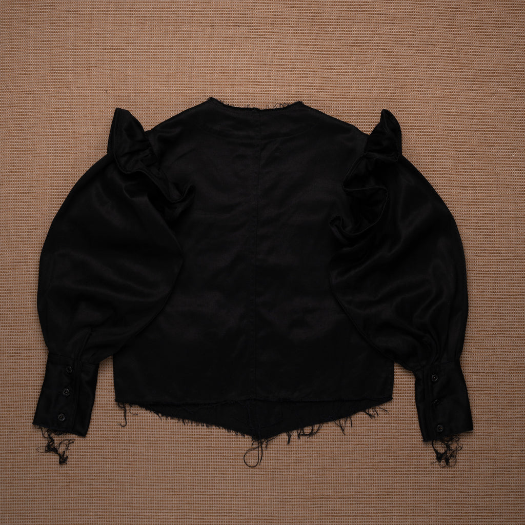 Ponita Jacket Extra Raw Noir - MATA CLOTHiER