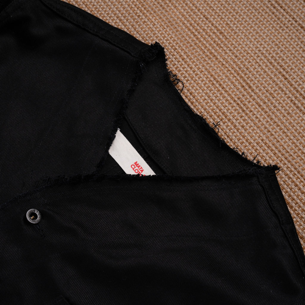 Ponita Jacket Extra Raw Noir - MATA CLOTHiER