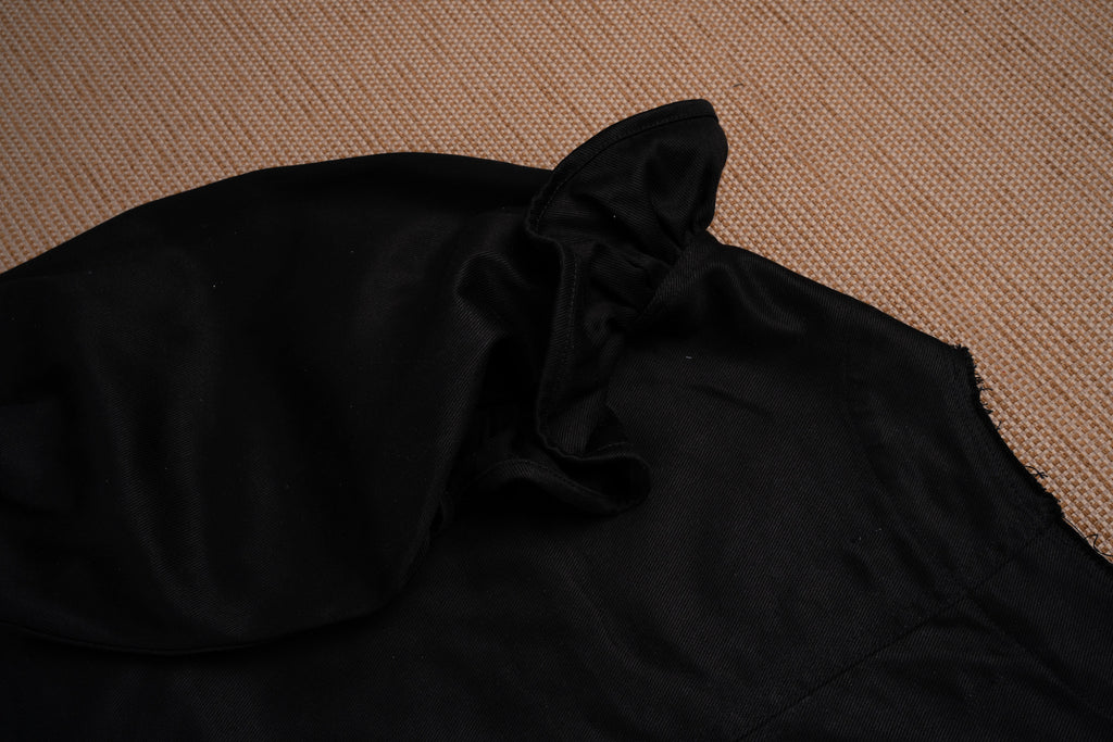 Ponita Jacket Extra Raw Noir - MATA CLOTHiER