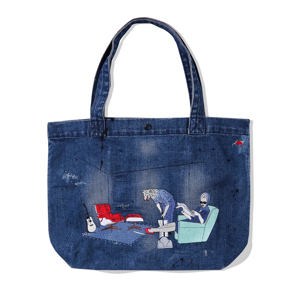 Violent Playground Denim Shopper Bag x SIR DANDY