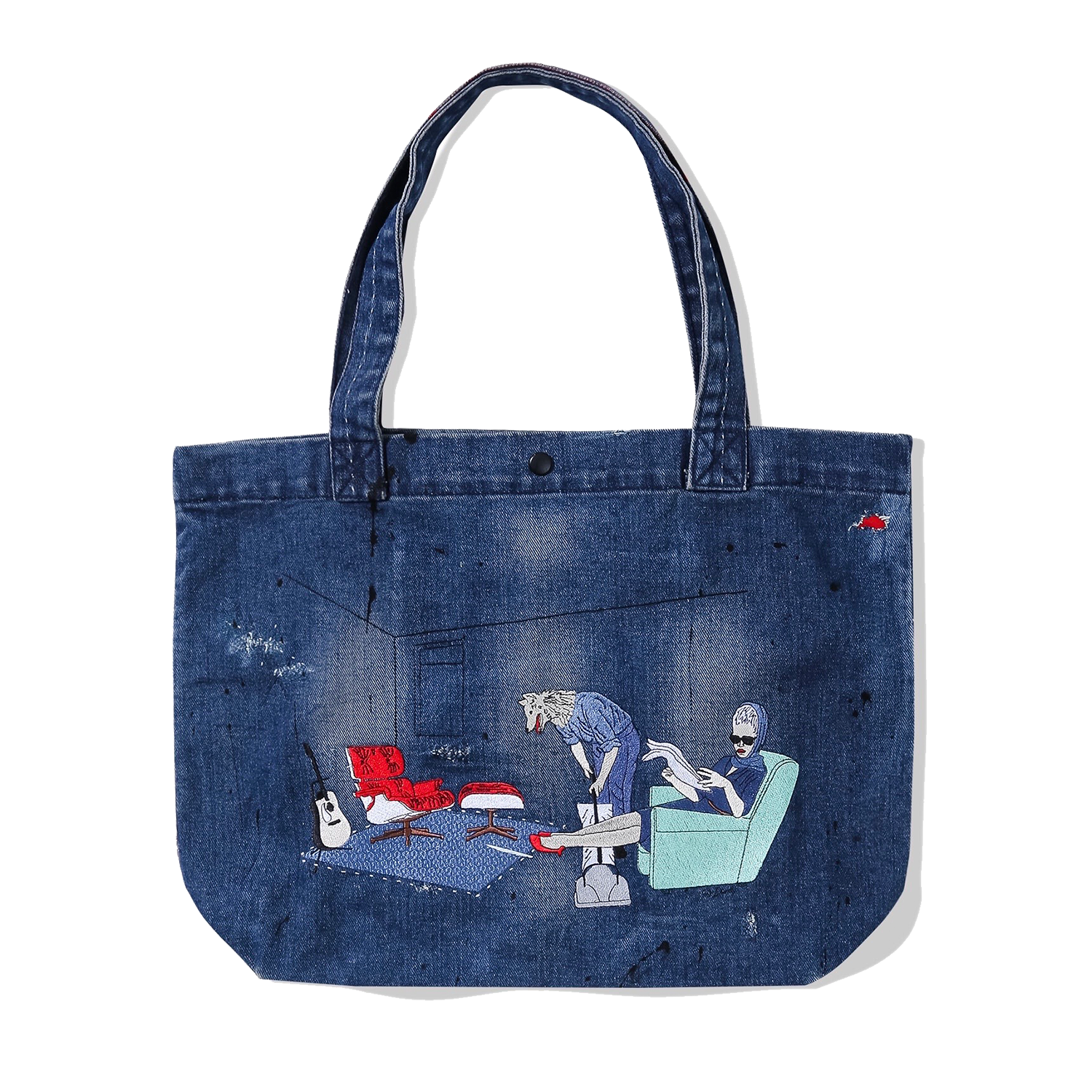Violent Playground Denim Shopper Bag x SIR DANDY