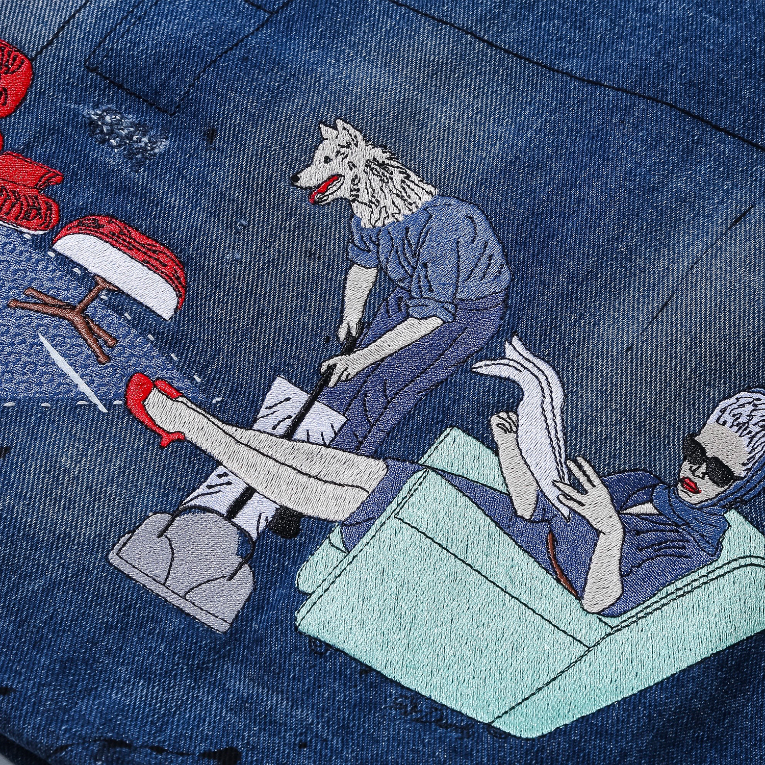 Violent Playground Denim Shopper Bag x SIR DANDY