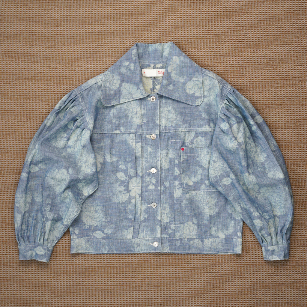 Emiria Jacket Hibiscus - MATA CLOTHiER