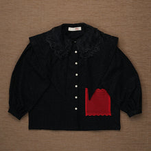 Load image into Gallery viewer, Mahadaya Extra Blouse Seedling Black - MATA CLOTHiER
