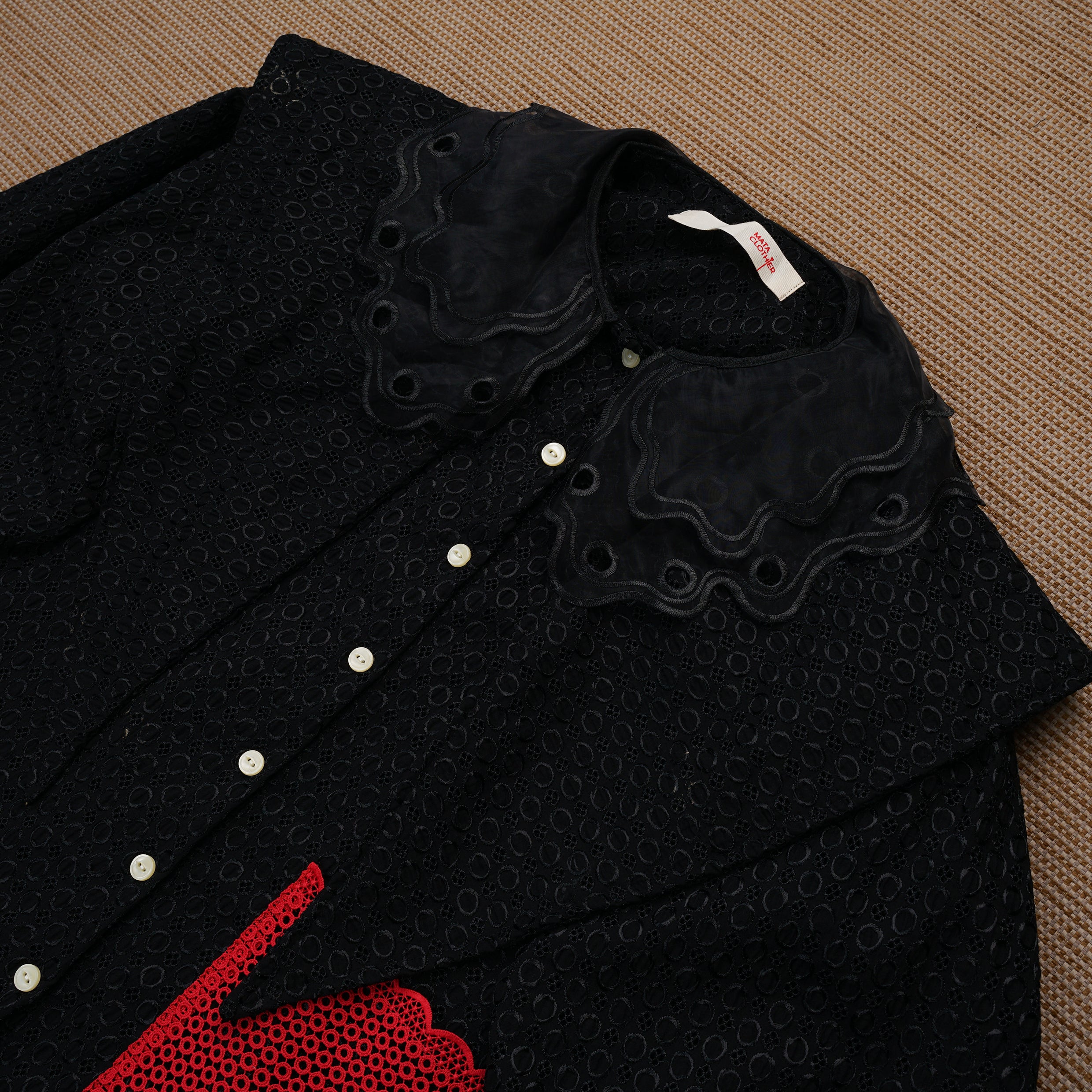 Mahadaya Extra Blouse Seedling Black - MATA CLOTHiER