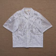 Load image into Gallery viewer, Guaya Blouse Floral Lace White  - MATA CLOTHiER
