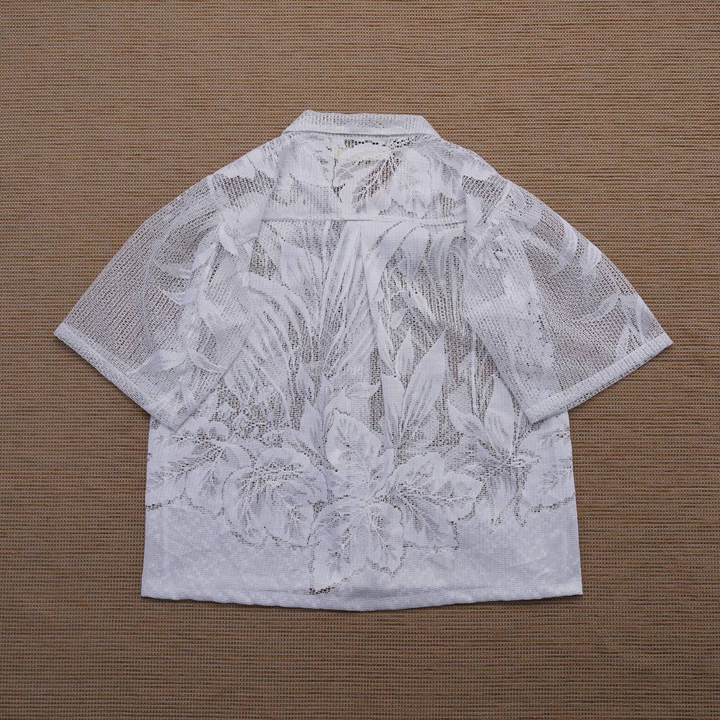 Guaya Blouse Floral Lace White  - MATA CLOTHiER