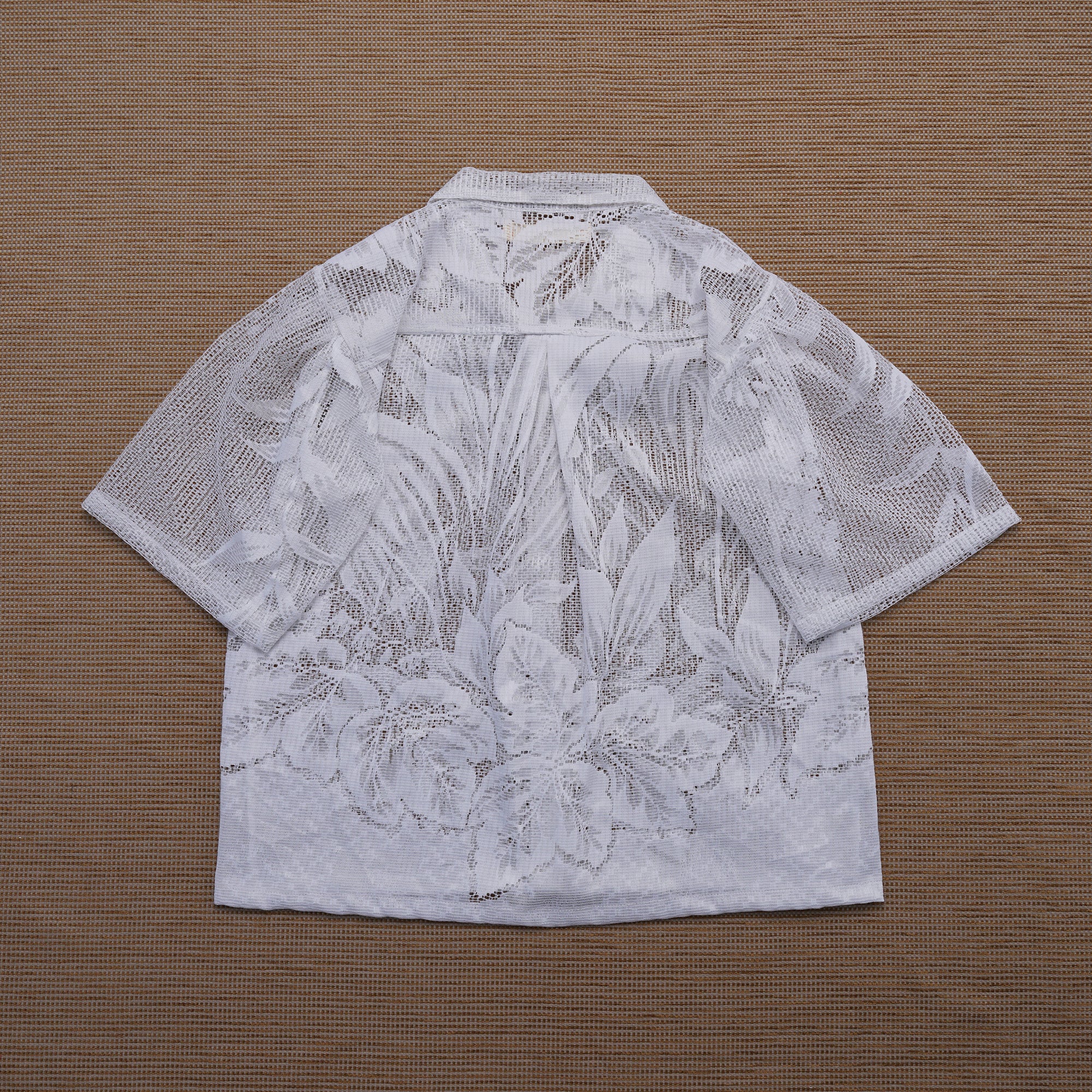Guaya Blouse Floral Lace White  - MATA CLOTHiER
