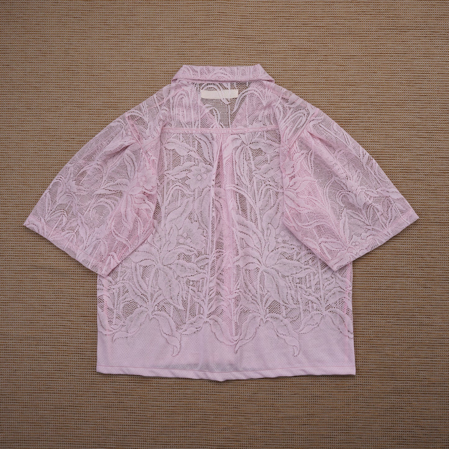 Guaya Blouse Floral Lace Pink - MATA CLOTHiER