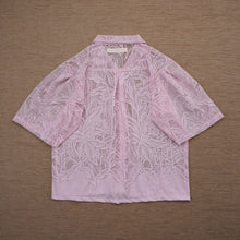 Load image into Gallery viewer, Guaya Blouse Floral Lace Pink - MATA CLOTHiER
