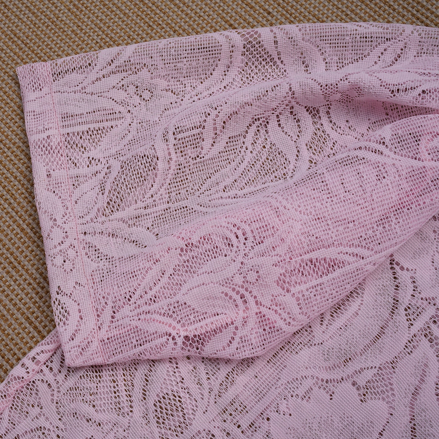 Guaya Blouse Floral Lace Pink - MATA CLOTHiER