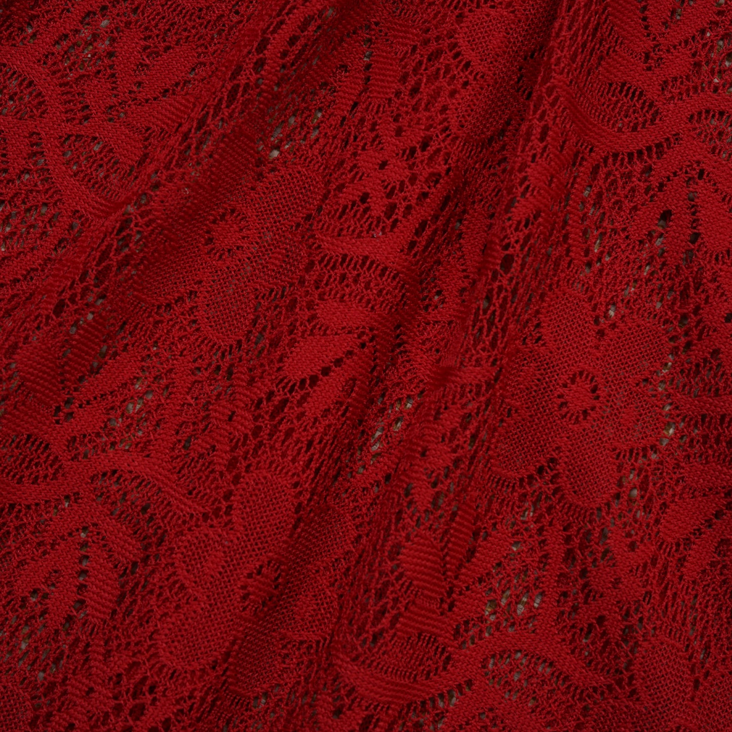Guaya Blouse Floral Lace Red - MATA CLOTHiER