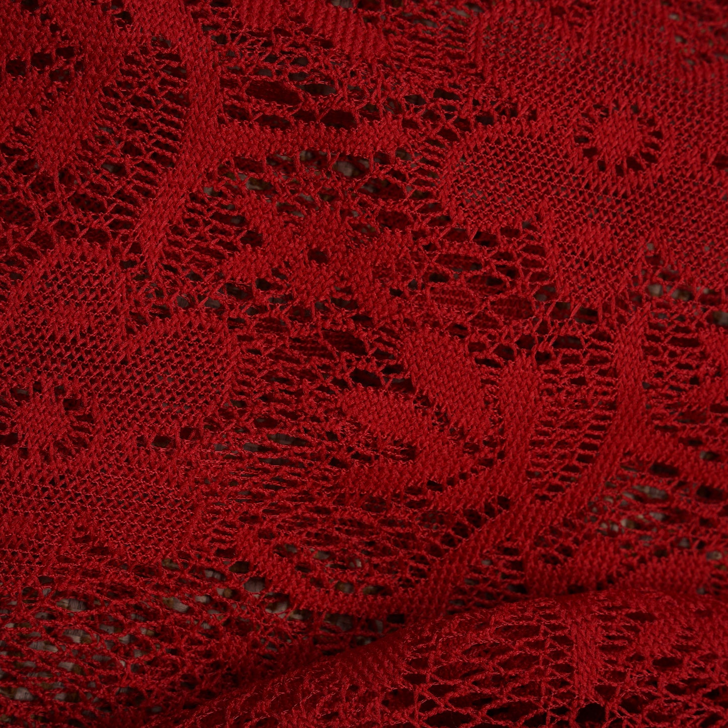 Guaya Blouse Floral Lace Red - MATA CLOTHiER