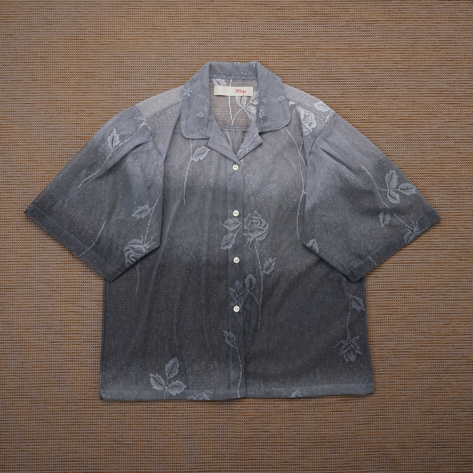 Guaya Blouse Ombre Lace Grey  - MATA CLOTHiER