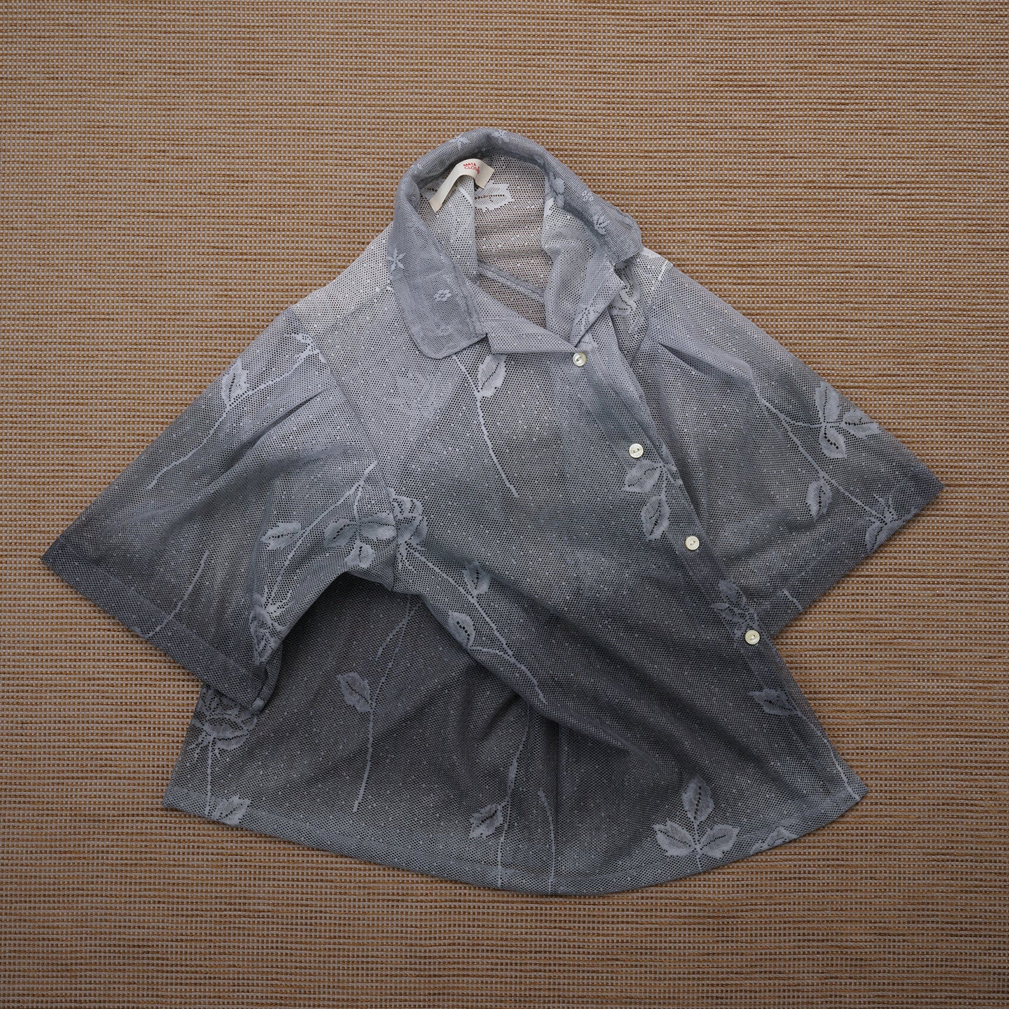 Guaya Blouse Ombre Lace Grey  - MATA CLOTHiER