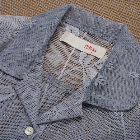 Guaya Blouse Ombre Lace Grey  - MATA CLOTHiER